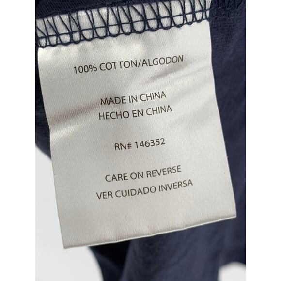 THE QUIET LIFE Men's Navy Logo Crewneck Short Sleeve Casual T-Shirt SZ L - Picture 8 of 10